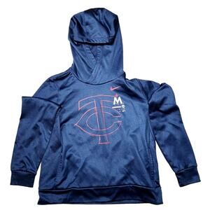 Nike Unisex Minnesota Twins MLB Pullover Hoodie Blue Size Large EUC